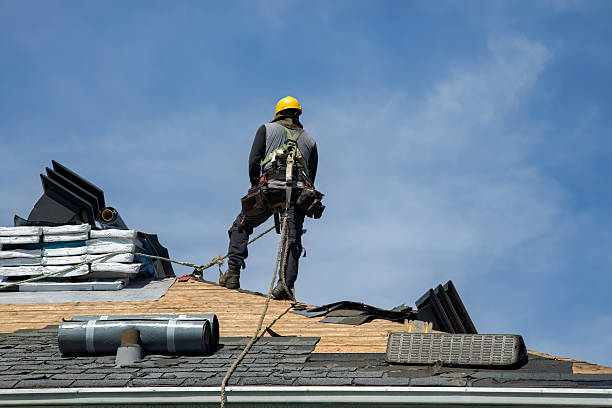 Professional Storm Damage Roof Repair technician working in Black River, NY